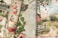 Farm Nursery Junk Journal Digital Paper Bundle Product Image 4