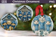Farm Animals Christmas Ornament | Rustic Christmas Ornament Product Image 2