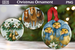 Farm Animals Christmas Ornament | Rustic Christmas Ornament Product Image 3
