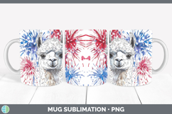 GorgeousFarm Patriotic Splash Mug Wrap design.