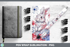 GorgeousFarm Patriotic Splash Pen Wrap design.