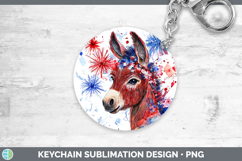 GorgeousFarm Patriotic Splash Keychain design.