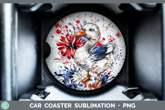 GorgeousFarm Patriotic Splash Car Coaster design.