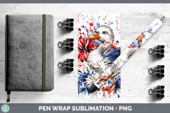 GorgeousFarm Patriotic Splash Pen Wrap design.