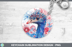 GorgeousFarm Patriotic Splash Keychain design.