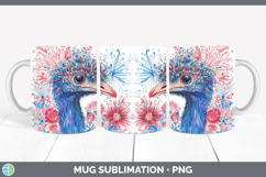 GorgeousFarm Patriotic Splash Mug Wrap design.