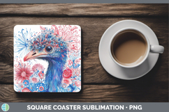 GorgeousFarm Patriotic Splash Square Coaster design.