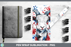 GorgeousFarm Patriotic Splash Pen Wrap design.