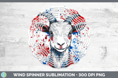 GorgeousFarm Patriotic Splash Wind Spinner design.