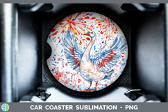 GorgeousFarm Patriotic Splash Car Coaster design.