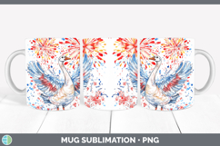 GorgeousFarm Patriotic Splash Mug Wrap design.