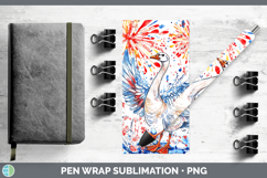 GorgeousFarm Patriotic Splash Pen Wrap design.