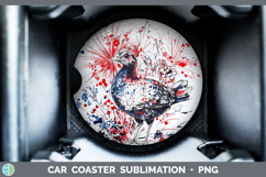 GorgeousFarm Patriotic Splash Car Coaster design.