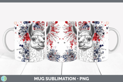 GorgeousFarm Patriotic Splash Mug Wrap design.