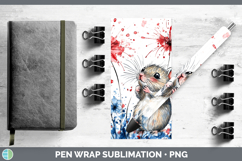 GorgeousFarm Patriotic Splash Pen Wrap design.