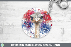 GorgeousFarm Patriotic Splash Keychain design.