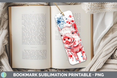 GorgeousFarm Patriotic Splash Bookmark design.