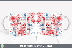 GorgeousFarm Patriotic Splash Mug Wrap design.