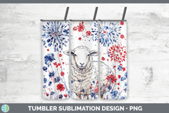 GorgeousFarm Patriotic Splash Tumbler design.