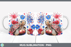 GorgeousFarm Patriotic Splash Mug Wrap design.