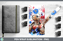 GorgeousFarm Patriotic Splash Pen Wrap design.
