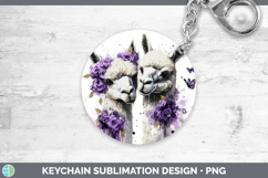 GorgeousFarm Purple Drips Keychain design.