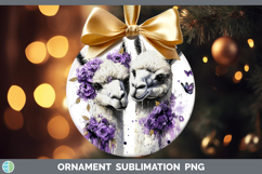 GorgeousFarm Purple Drips Ornament design.