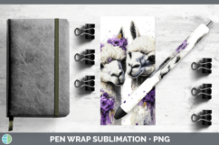 GorgeousFarm Purple Drips Pen Wrap design.