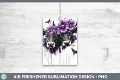 GorgeousFarm Purple Drips Air Freshener design.