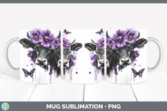GorgeousFarm Purple Drips Mug Wrap design.