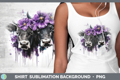 GorgeousFarm Purple Drips Shirt design.