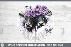 GorgeousFarm Purple Drips Wind Spinner design.