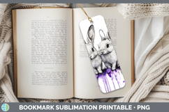 GorgeousFarm Purple Drips Bookmark design.