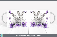GorgeousFarm Purple Drips Mug Wrap design.