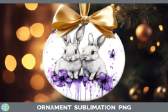 GorgeousFarm Purple Drips Ornament design.