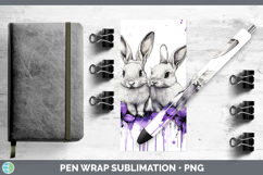 GorgeousFarm Purple Drips Pen Wrap design.
