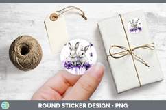GorgeousFarm Purple Drips Stickers design.