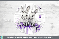 GorgeousFarm Purple Drips Wind Spinner design.