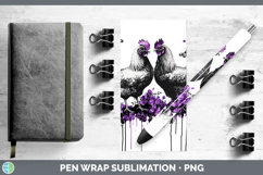 GorgeousFarm Purple Drips Pen Wrap design.