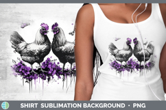 GorgeousFarm Purple Drips Shirt design.
