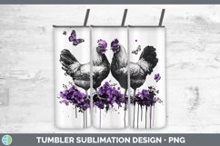 GorgeousFarm Purple Drips Tumbler design.
