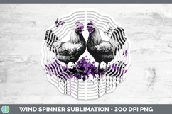 GorgeousFarm Purple Drips Wind Spinner design.