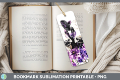 GorgeousFarm Purple Drips Bookmark design.