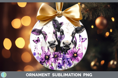 GorgeousFarm Purple Drips Ornament design.