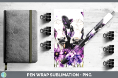 GorgeousFarm Purple Drips Pen Wrap design.