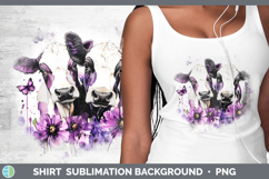 GorgeousFarm Purple Drips Shirt design.