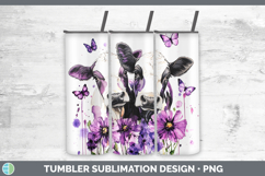 GorgeousFarm Purple Drips Tumbler design.