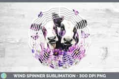 GorgeousFarm Purple Drips Wind Spinner design.