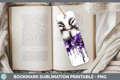 GorgeousFarm Purple Drips Bookmark design.