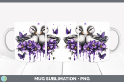 GorgeousFarm Purple Drips Mug Wrap design.